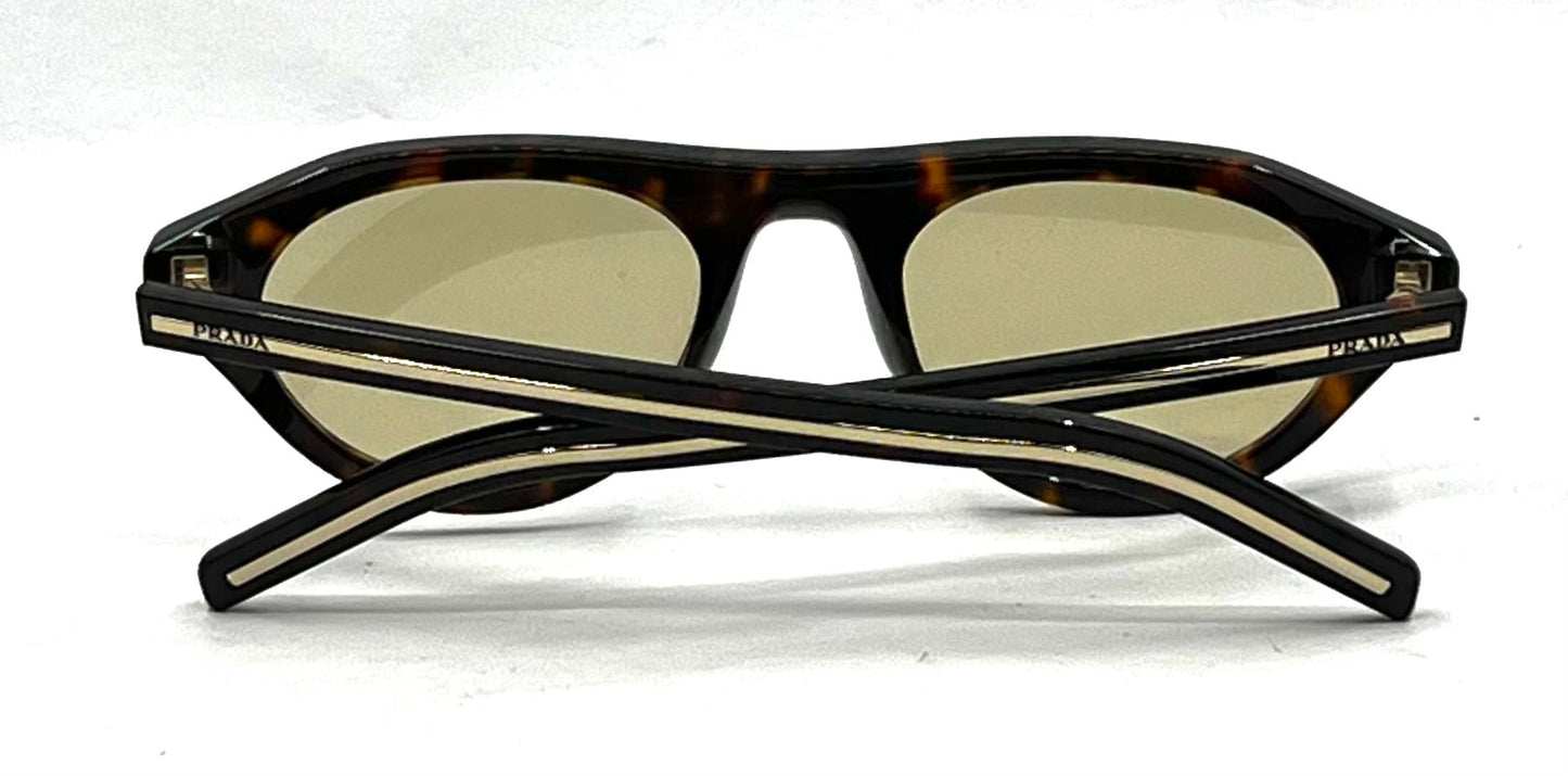 Prada SPR B15 17N-70R Tortoise Sunglasses Unworn Full Kit Made Italy