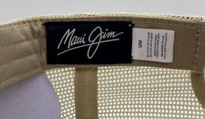 Brand New Maui Jim Adjustable Velcro Back Hat With Beach Scene Embroidered Patch