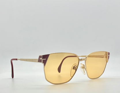 Silhouette M6114 | V6020 Vintage Sunglasses 55mm| w|New Amber Day|Night Custom Lenses | Deadstock Austria