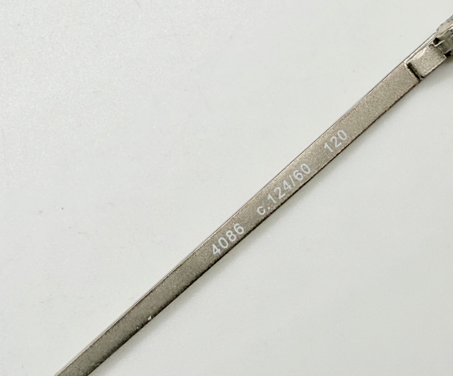 Chanel 4086 C.124|60 Silver Shield Rimless Sunglasses – Vintage Deadstock – Made In Italy