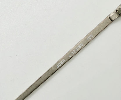 Chanel 4086 C.124|60 Silver Shield Rimless Sunglasses – Vintage Deadstock – Made In Italy