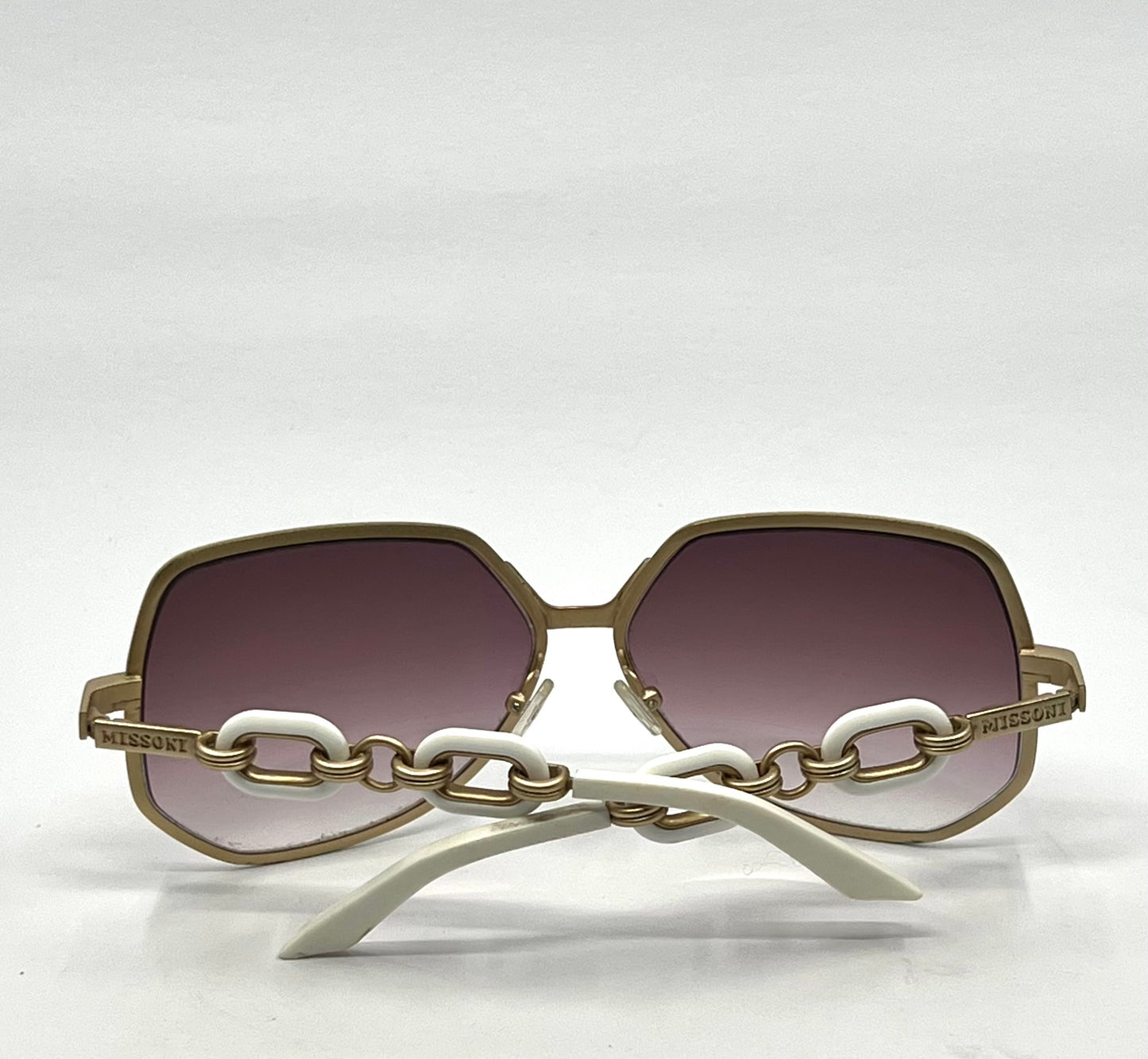 Missoni Mi66601 Special Edition White|Gold Sunglasses – Deadstock Unworn