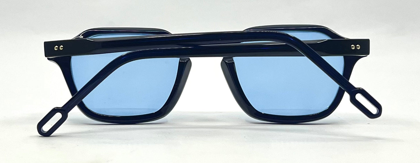 Odette Lunettes Jarret II A031 Sunglasses w/New Sky Blue Custom Tinted Lenses