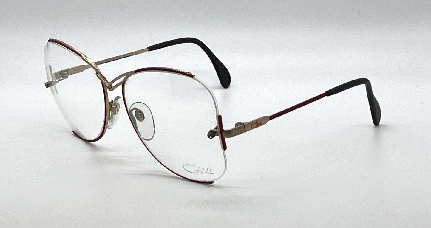 CAZAL 221 COL 309 NOS Vintage Rimless Optical-Unworn-West Germany 59-17
