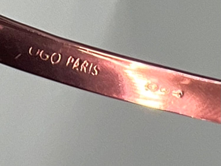 Logo Paris Nylon 304 Vintage Sunglasses Pink Gradient Unworn Deadstock 53