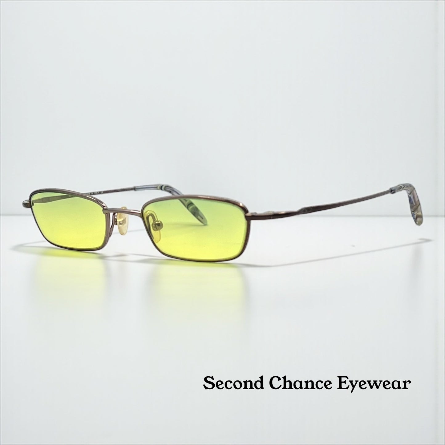 Valentino V5258 019B-Y2K Sunglasses w/New Yellow Gradient Tinted Custom Lenses