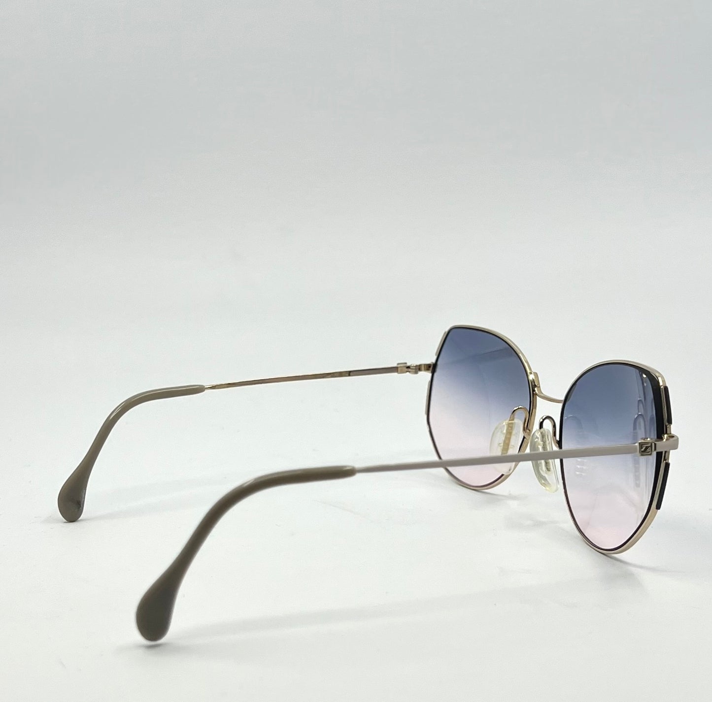 Zeiss W. Germany 6858 Vintage Sunglasses w|New Gradient Tinted Custom Lenses-56mm