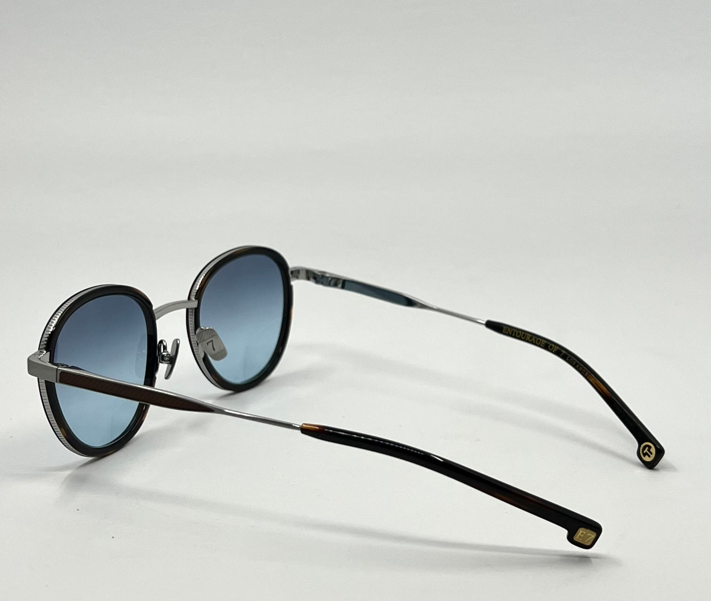 Entourage of 7 “Robbie” Titanium Sunglasses w|New Gradient Tinted  Custom Lenses-Full Kit|Unworn