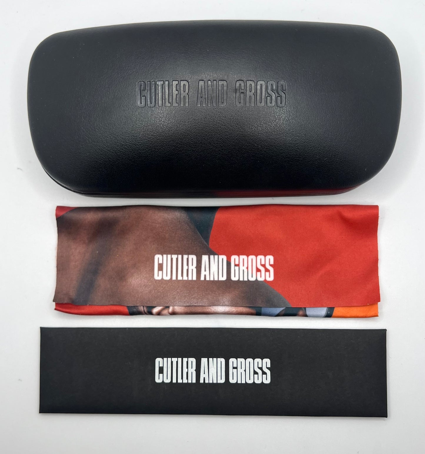 Cutler and Gross 1277 Round Sunglasses Gold|Black|White-New|Unworn-Full Kit-44mm