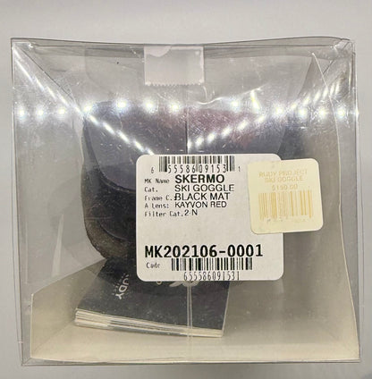 Rudy Project SKERMO Ski Goggles Black Matte Kayvon Red RP Optics Lens New Box