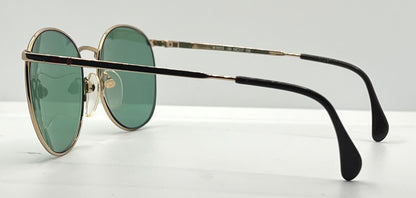 Silhouette M6039 Vintage Sunglasses-Gold|Red W|New Green Custom Lenses-54Mm