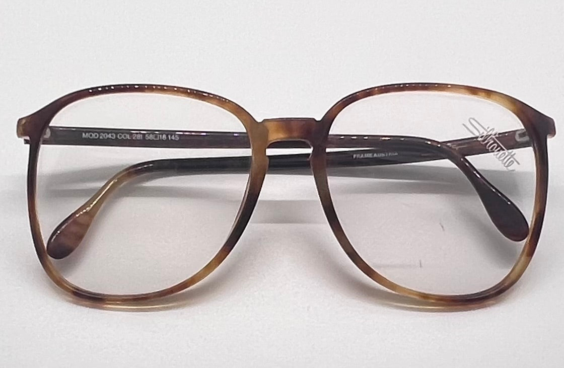 Vintage Deadstock-Silhouette Mod.2043 Col.284 Eyeglass Frame With Factory Lenses