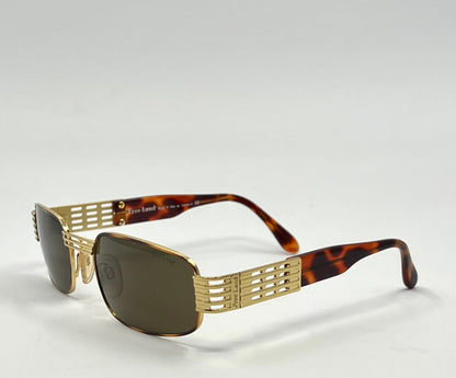 Free Land Visibilia Fl 613 023 Gold Lattice Italy Sunglasses Vintage|Deadstock Unworn