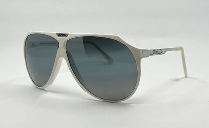 Alpina AERO Vintage Sunglasses White 64mm Aviator – Made in W. Germany 1980s