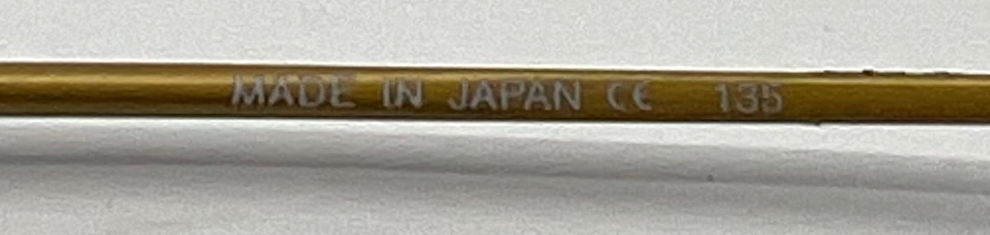 Donna Karan DKNY 9218S 711 Rimless Sunglasses Gold Amber Lenses Deadstock