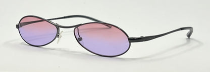 Gucci GG2678 628 Y2K Vintage Oval Sunglasses w/New Violet-Rose Gradient Custom Lenses