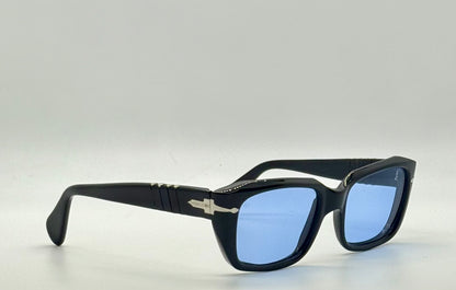 Persol 6156-Arabic Export-Blue Mineral Glass-Vintage 1940s-Deadstock-Rare