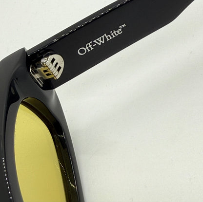 Off-White™ Oeri090 1018 Sunglasses Black|Yellow Rare-New|Unworn-Full Kit Italy-51Mm
