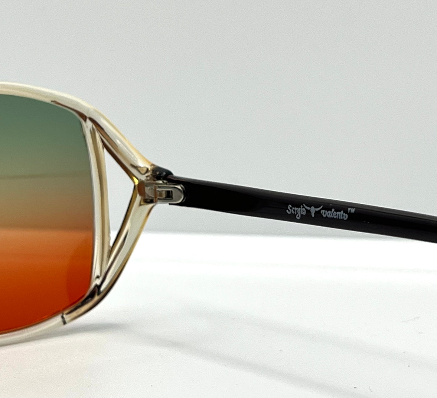 Sergio Valente Sv207 Vintage Sunglasses W|New, Custom Tri-Gradient Lenses-Rare 80S Deadstock