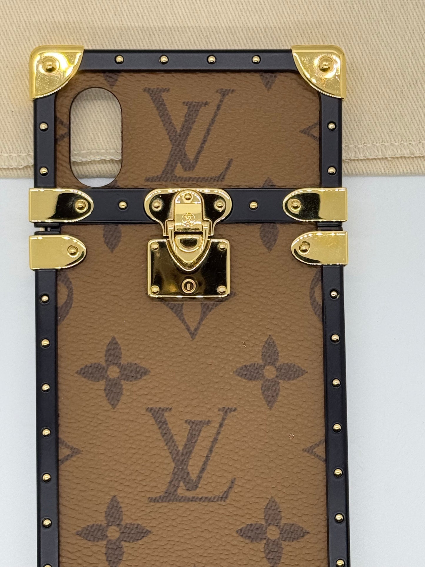 Louis Vuitton Monogram Trunk iPhone Case Classic Canvas Authentic
