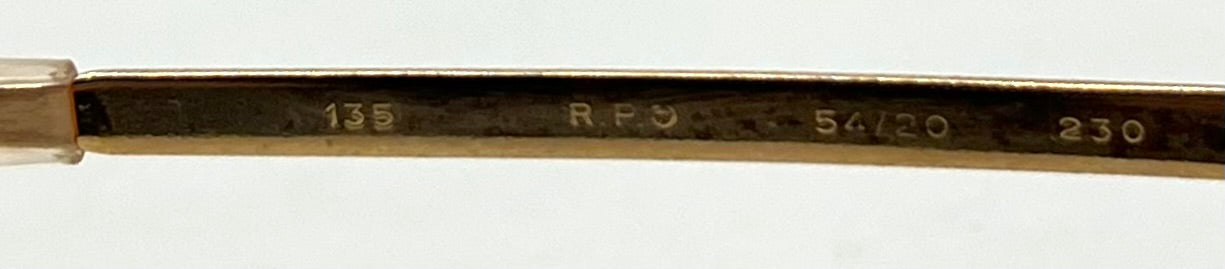 Italian Gold-Filled Hammered Pilot Sunglasses-Vintage Deadstock w/New Gradient Custom Lenses