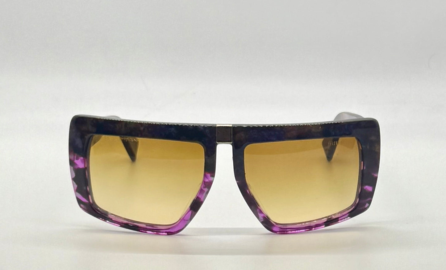 Miu Miu SMU 05O-Vintage Sunglasses-Marbled Purple Amber Frame-Italy-55mm