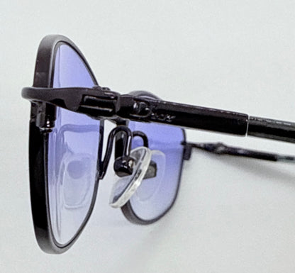 Christian Dior CD 3589 20S-Y2K Blue Oval Sunglasses w/New Blue Sky Gradient Custom Lenses