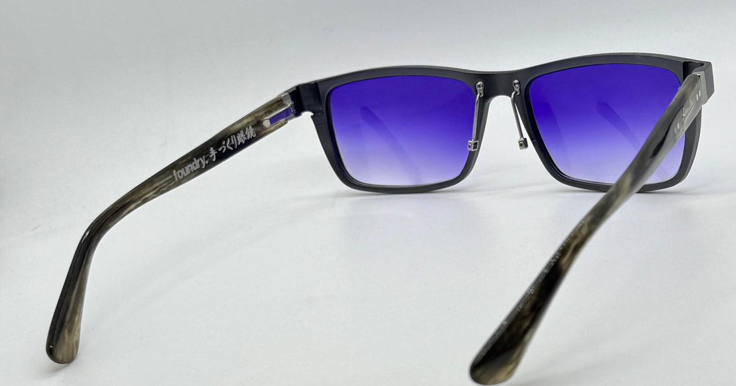 Superdry X Foundry Japan Collab W|New Purple Gradient Custom Lenses-Spring Hinges-Unworn