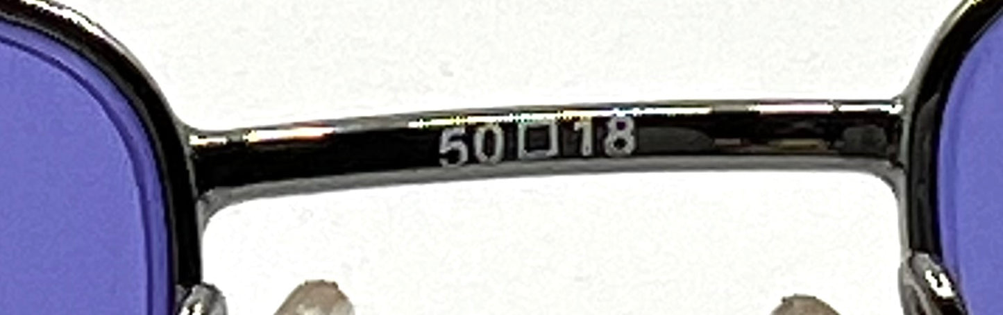 Giorgio Armani GA272-Y2K Vintage Sunglasses-New Solid Violet Blue Custom Lenses