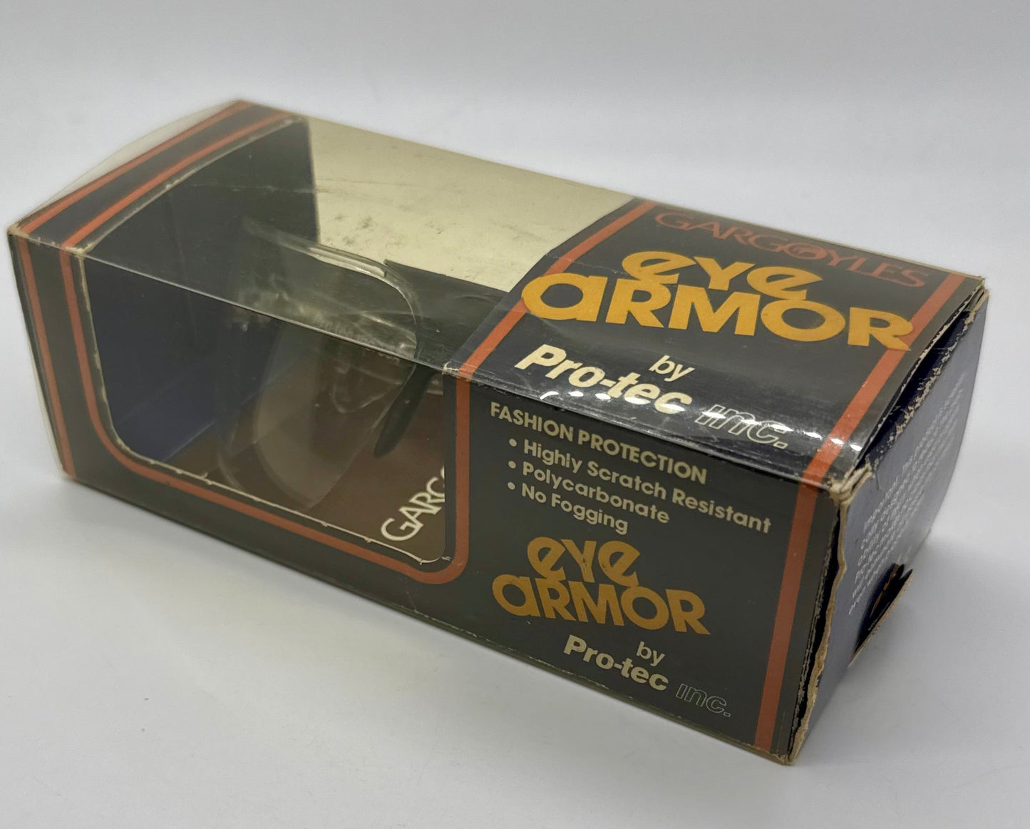 Gargoyles Eye Armor Pro-tec USA-VINTAGE Shield Sunglasses NOS + Case