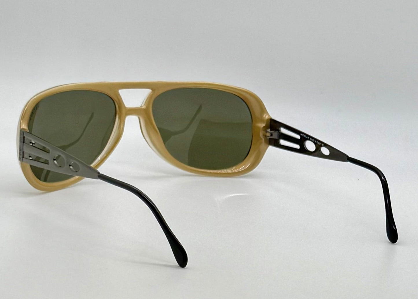 Sting 6067 U12 80s Vintage Sunglasses-Unworn/NOS-Original Green Lenses-Italy