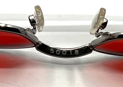 Chloé CL 1104 C04 Y2K Vintage Sunglasses w/New Crimson Red Custom Lenses-France