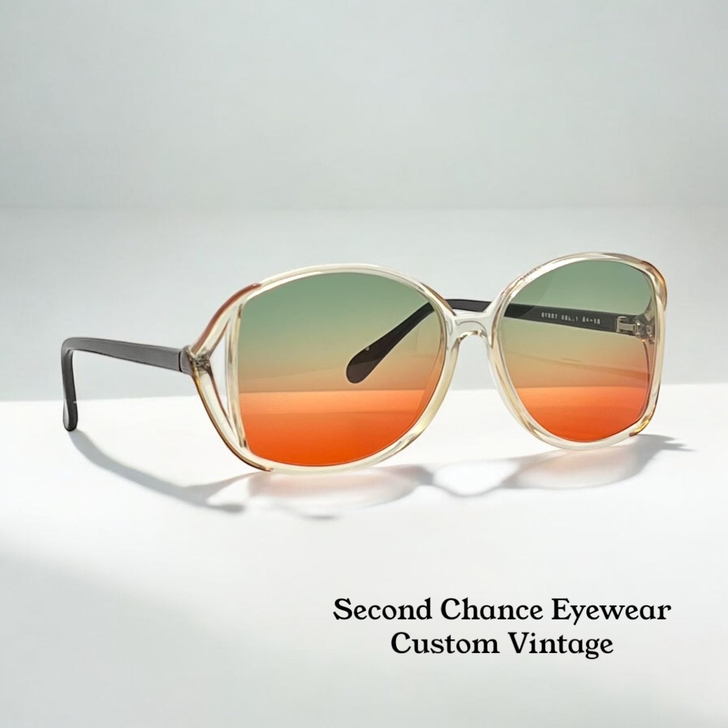 Sergio Valente Sv207 Vintage Sunglasses W|New, Custom Tri-Gradient Lenses-Rare 80S Deadstock