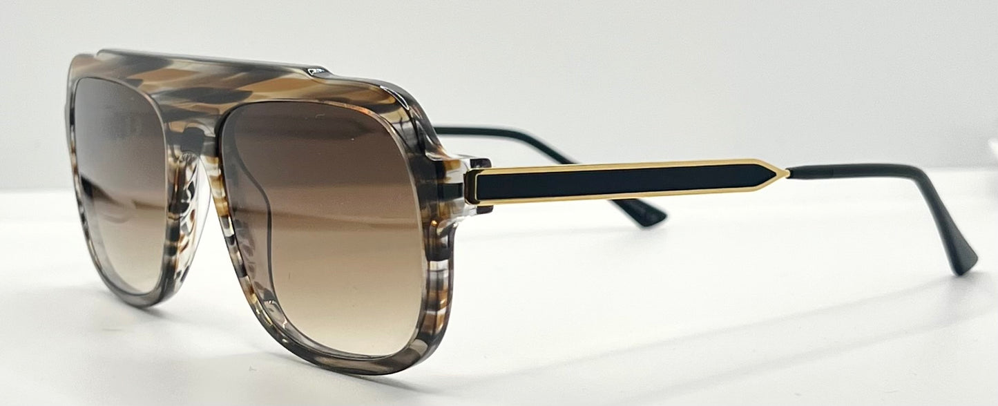 Thierry Lasry Bowery 170 Sunglasses – Brown Gradient Lenses – Handmade France