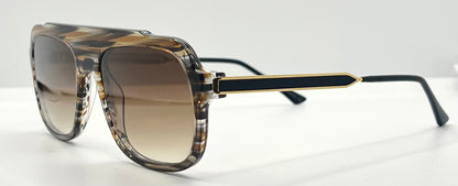 Thierry Lasry Bowery 170 Sunglasses – Brown Gradient Lenses – Handmade France