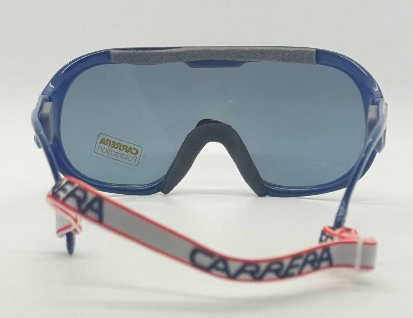 Vintage Carrera Polarisation Shield Sunglasses – Navy Blue – Unworn Deadstock (Austria)