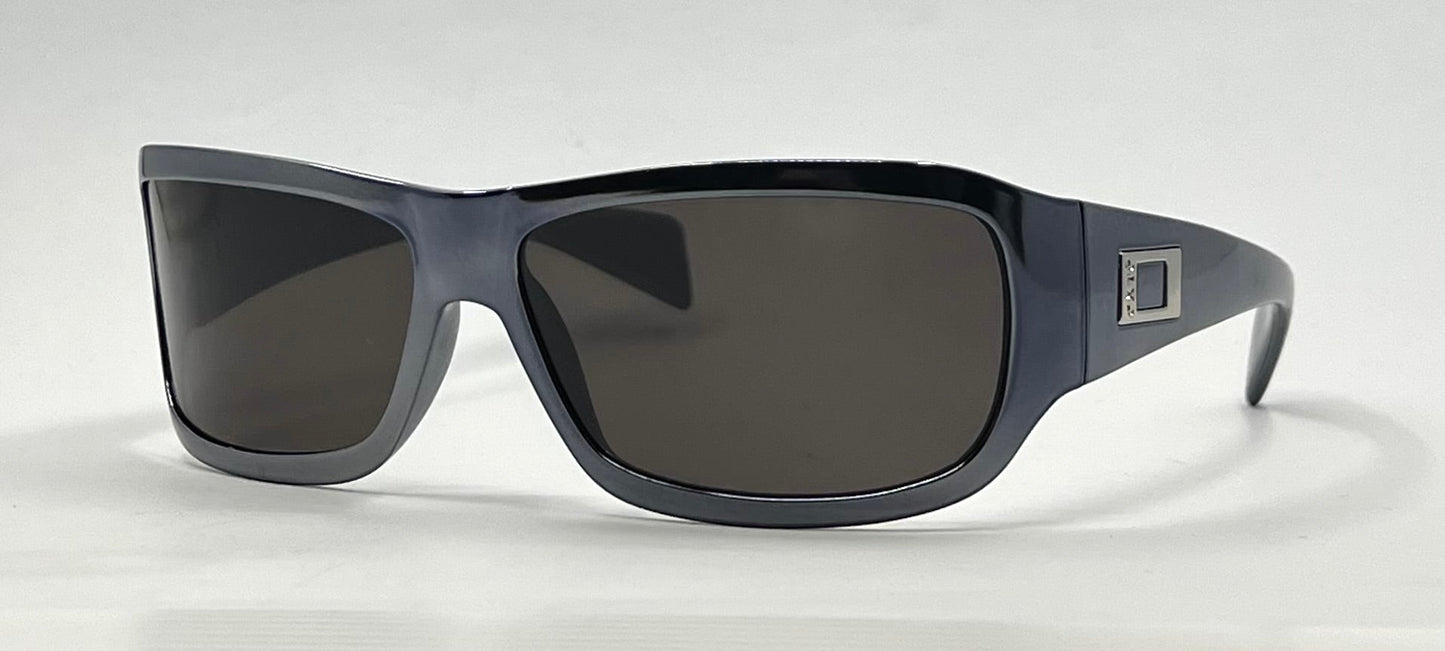 EXTE EX58710-Y2K Vintage Oversized Black Sunglasses 61mm-Italy