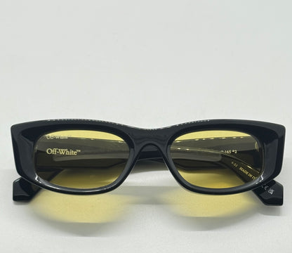 Off-White™ Oeri090 1018 Sunglasses Black|Yellow Rare-New|Unworn-Full Kit Italy-51Mm