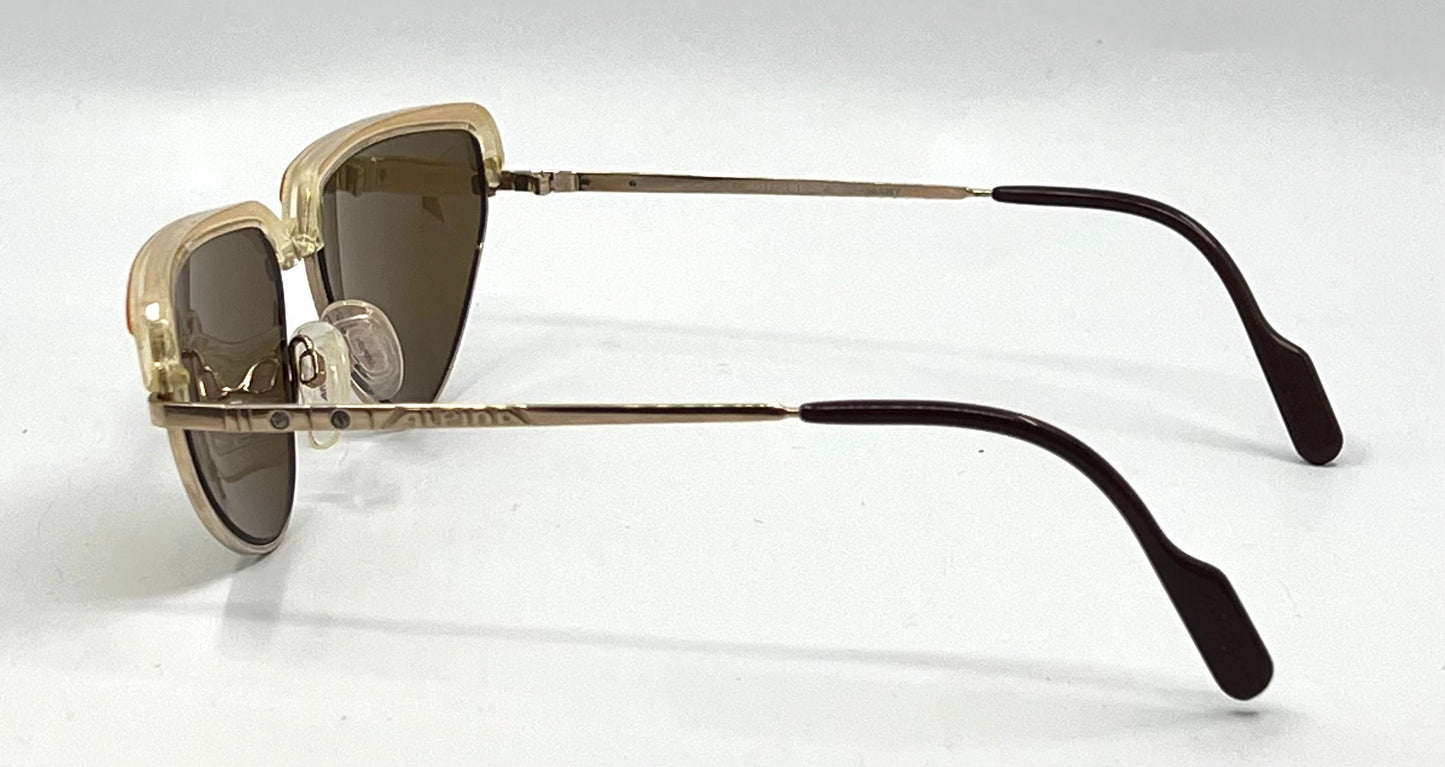 Alpina FM 61 West Germany Cat Eye Vintage Sunglasses-New Custom Lenses-Unworn