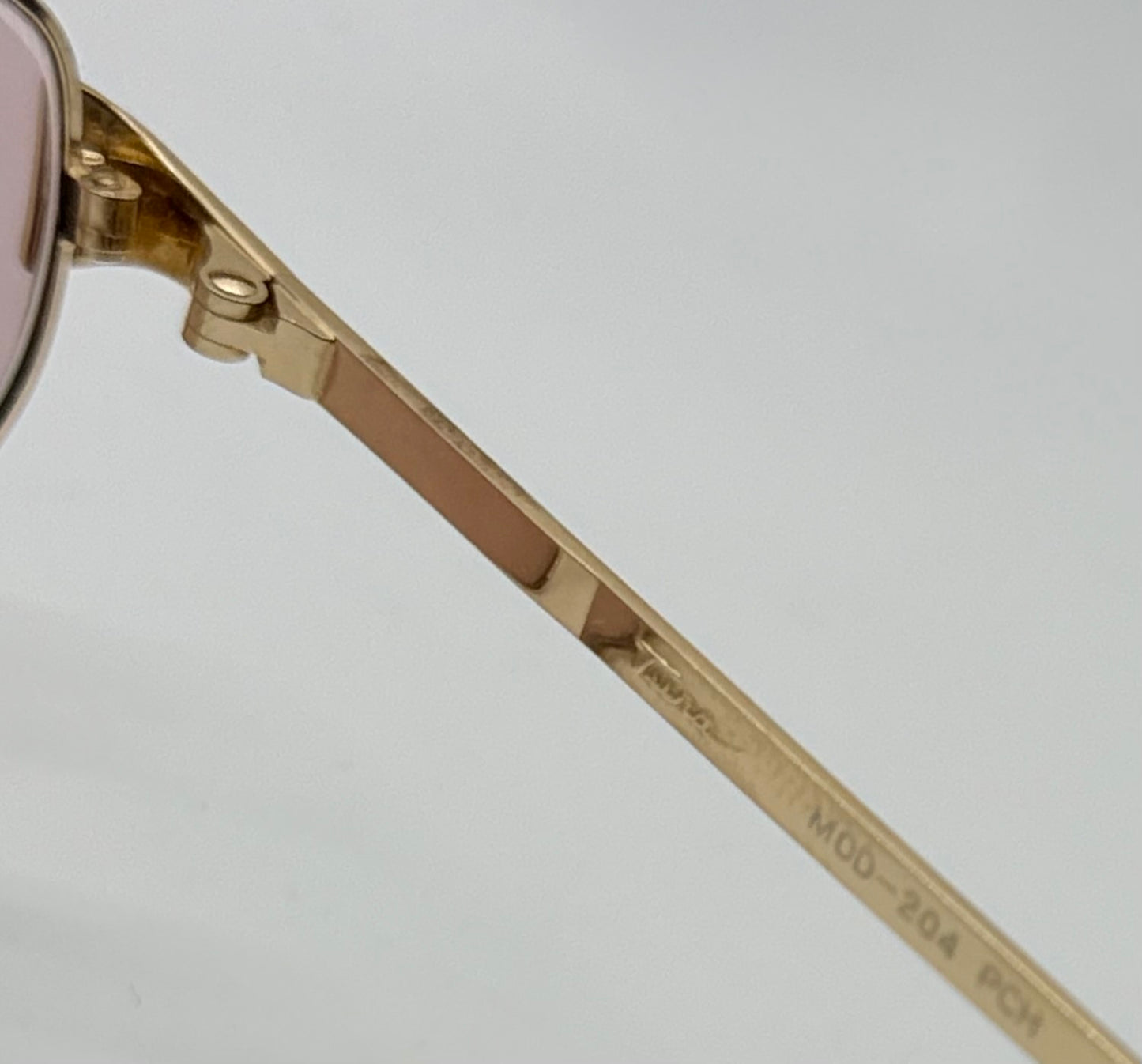 Tura Mod-204 Pch Vintage Sunglasses W|New Solid Pink Custom Lenses-Japan