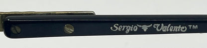 Sergio Valente Vintage Vintage Sunglasses-Black/Gold Deadstock-56mm