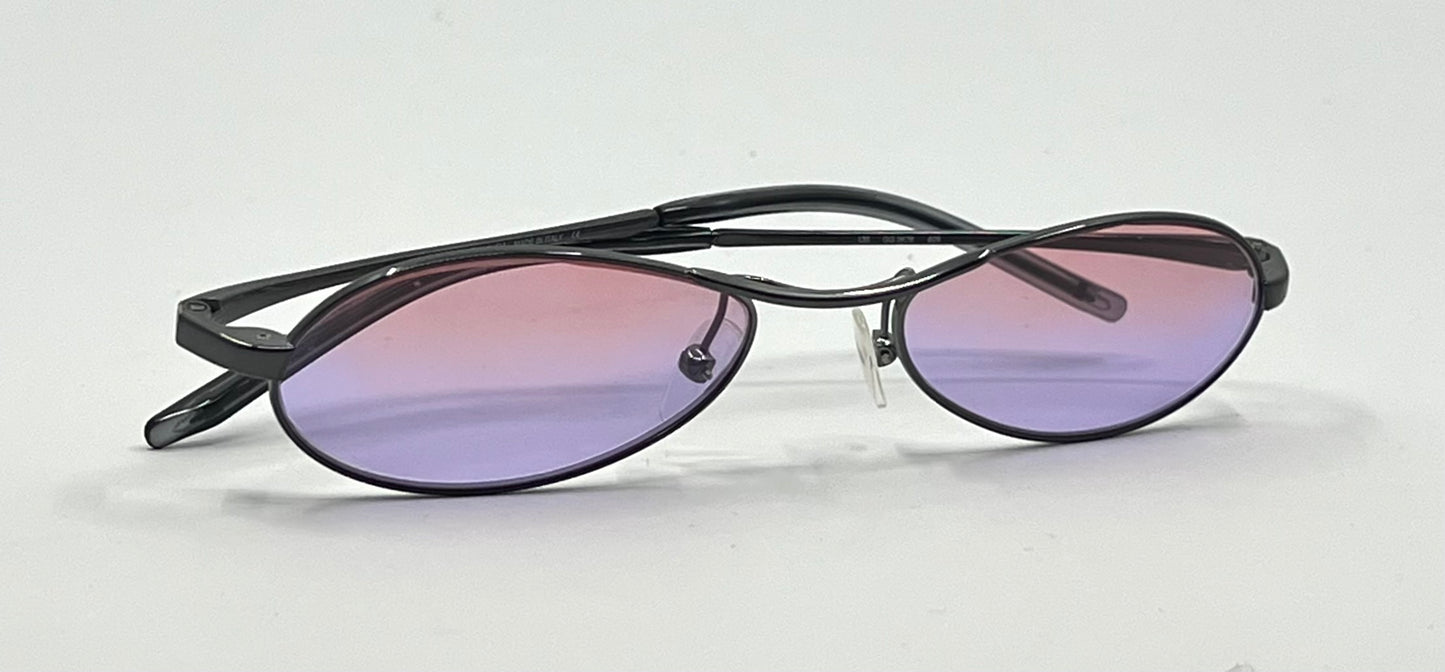 Gucci GG2678 628 Y2K Vintage Oval Sunglasses w/New Violet-Rose Gradient Custom Lenses