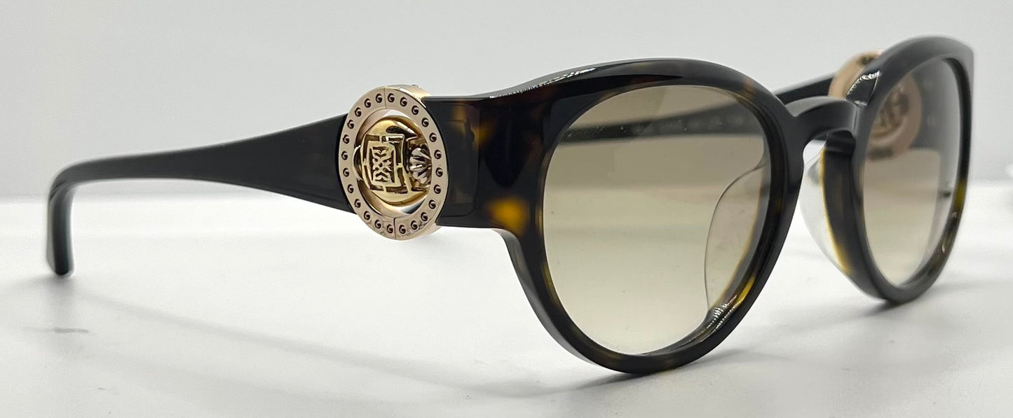 Sasura S205 c.02 Sunglasses-Rose Gold Emblem 49mm-Rare Vintage-Unworn-Italy