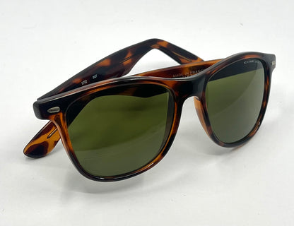 CÉBÉ 3000-Vintage Tortoiseshell Sunglasses w/ Original Green Mineral Glass Lenses-France