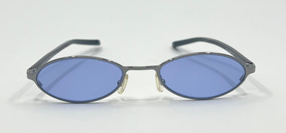 GUCCI GG1668 836 Y2K VINTAGE OVAL SUNGLASSES-NEW SKY BLUE TINTED CUSTOM LENSES