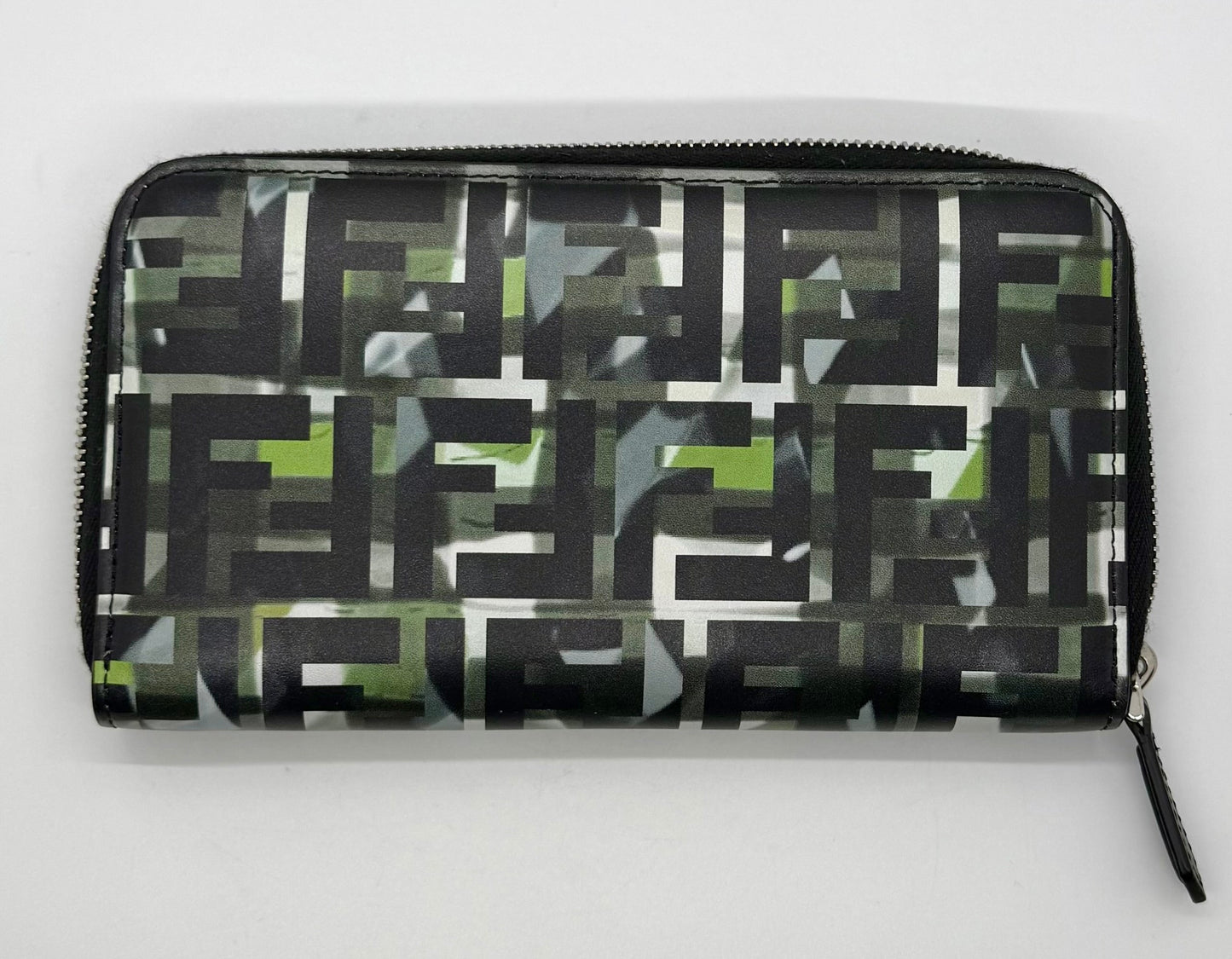 FENDI FF LOGO CAMO ZIP-AROUND WALLET / LONG CLUTCH – NEW / UNUSED