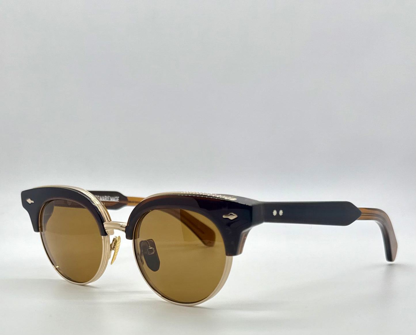 JACQUES MARIE MAGE X BEAUVOIR in COFFEE-New Solid Tobacco Custom Polarized Lenses-Ltd. 300 pcs.-FULL KIT