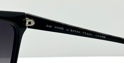 Christian De Rozi – Handmade Vt-Brown Pearl Cat-Eye Sunglasses-Deadstock-Original Gradient Lenses-Vintage