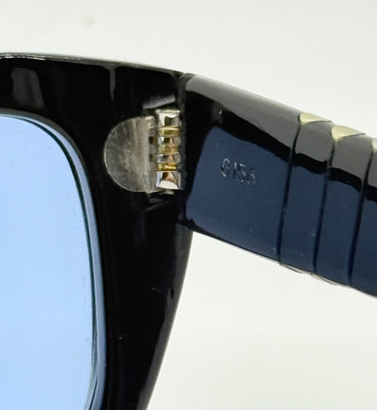 Persol 6156-Arabic Export-Blue Mineral Glass-Vintage 1940s-Deadstock-Rare