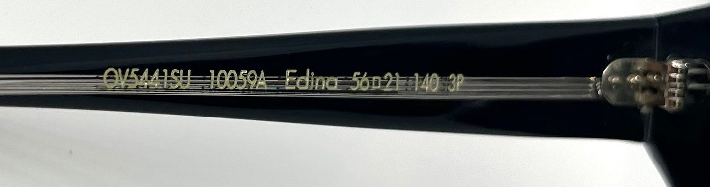 Oliver Peoples “THE ROW” Edina Polarized OV5441SU Unworn/Full Kit-Italy Black